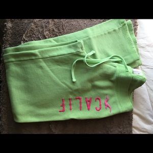 Lime green Hollister sweats